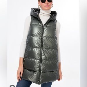 Tuckernuck Metallic Sage Reversible Shannon Vest